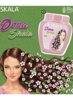 SKALA Skala Donna 2-in-1 Hair Treatment and Oil Bath Cream, 100% Vegetarian, for Styling Wavy, Curly and Straight Hair It Works to Moisturize and Define the Shape of the Strands. It Is Rich in Extracts of Sunflower Oil, Coconut Oil, Avocado and Flaxseed Oil (1000g)  - Image 3