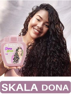 SKALA Skala Donna 2-in-1 Hair Treatment and Oil Bath Cream, 100% Vegetarian, for Styling Wavy, Curly and Straight Hair It Works to Moisturize and Define the Shape of the Strands. It Is Rich in Extracts of Sunflower Oil, Coconut Oil, Avocado and Flaxseed Oil (1000g)  - Image 4