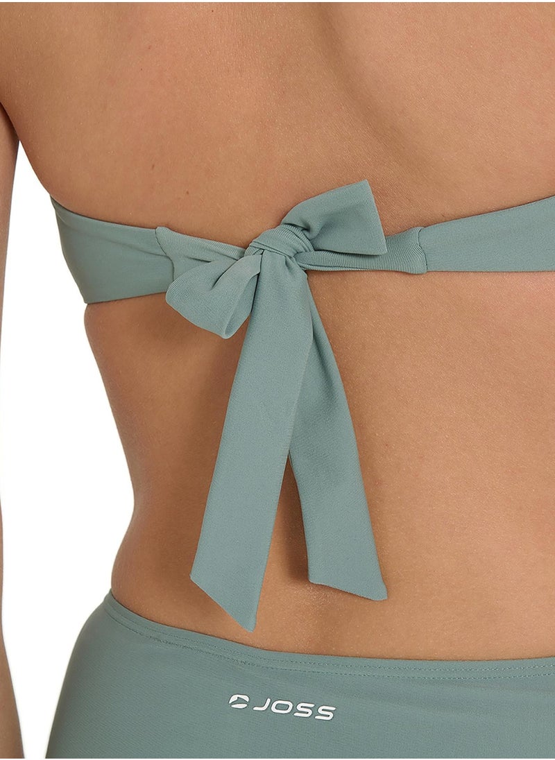 Joss Joss Women’s Olive & Green Swim Bodice – Adjustable Straps, Quick-Dry Elastic Fabric, Stylish and Comfortable for Pool & Beach Days  - Image 4