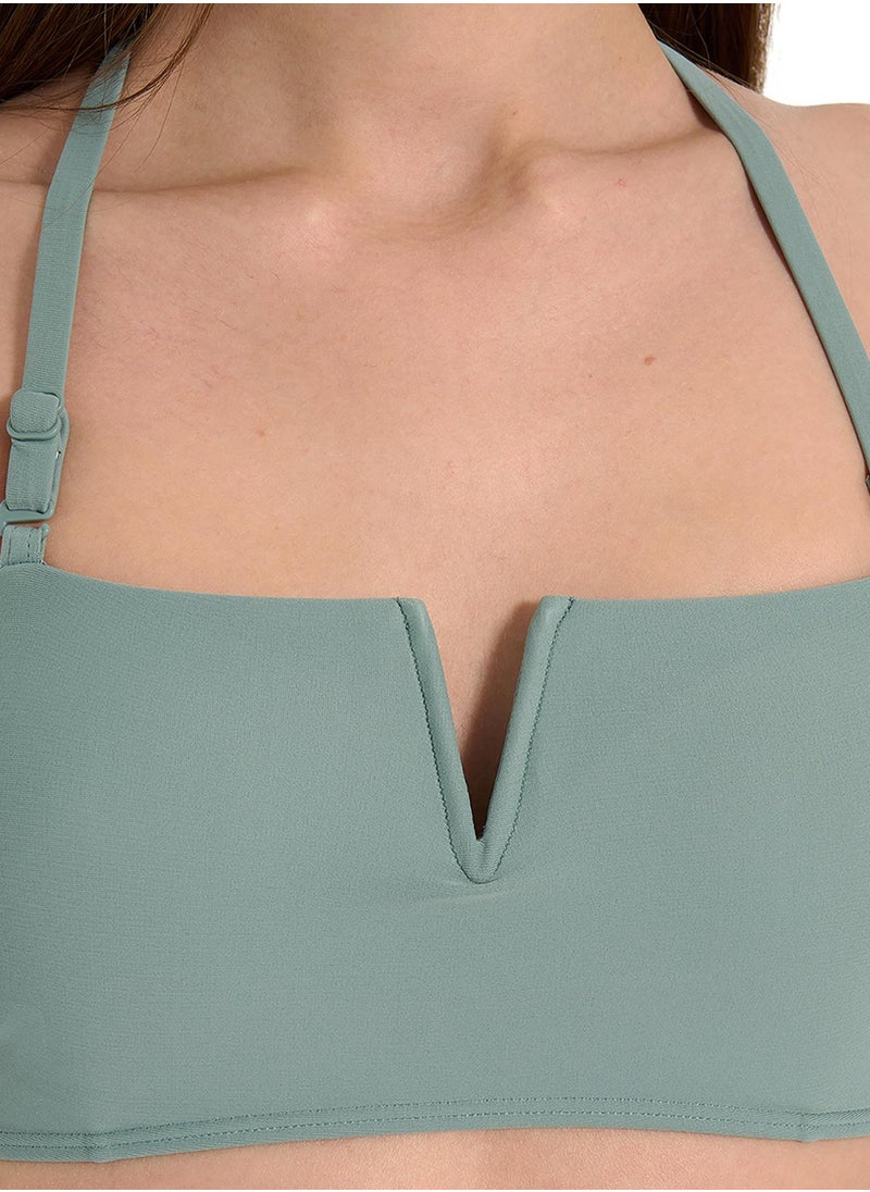 Joss Joss Women’s Olive & Green Swim Bodice – Adjustable Straps, Quick-Dry Elastic Fabric, Stylish and Comfortable for Pool & Beach Days  - Image 3