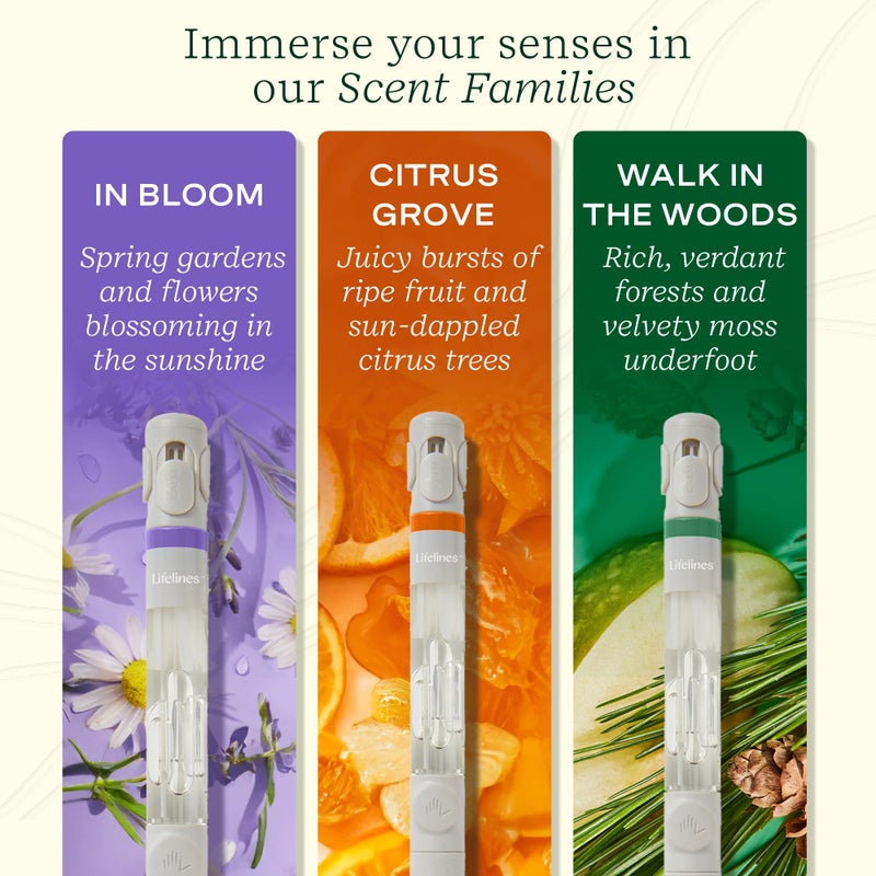 Lifelines Pen Diffuser Set, Nature's Escape 3-Pack â€“ 1mm Black Ballpoint Pens with Scented Essential Oil Blends â€“ Aromatherapy Diffuser & Sensory Immersion Diffuse Aroma As You Write - Image 4