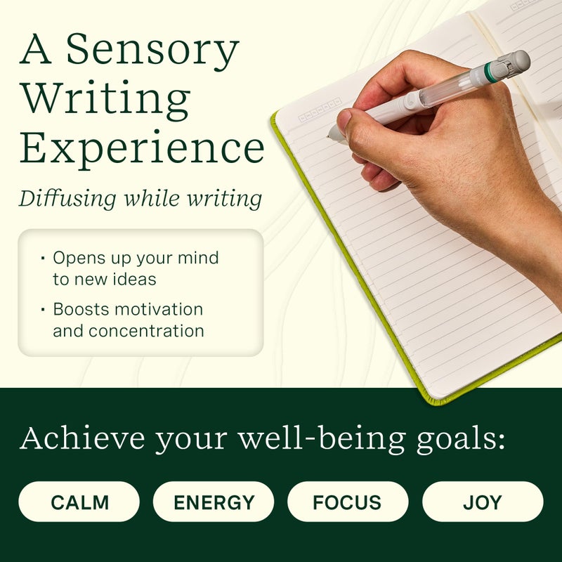 Lifelines Pen Diffuser Set, Nature's Escape 3-Pack â€“ 1mm Black Ballpoint Pens with Scented Essential Oil Blends â€“ Aromatherapy Diffuser & Sensory Immersion Diffuse Aroma As You Write - Image 3