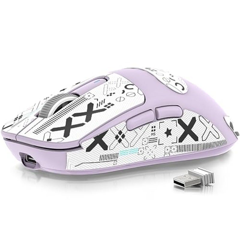 ATTACK SHARK X3 49g Superlight Mouse with Adhesive Tape PixArt PAW3395 Gaming Sensor BT 2.4G Wireless Wired Gaming Mouse 6 DPI 26000 200 Hours Battery Office Mice for Win11 Xbox PS Mac - Image 1