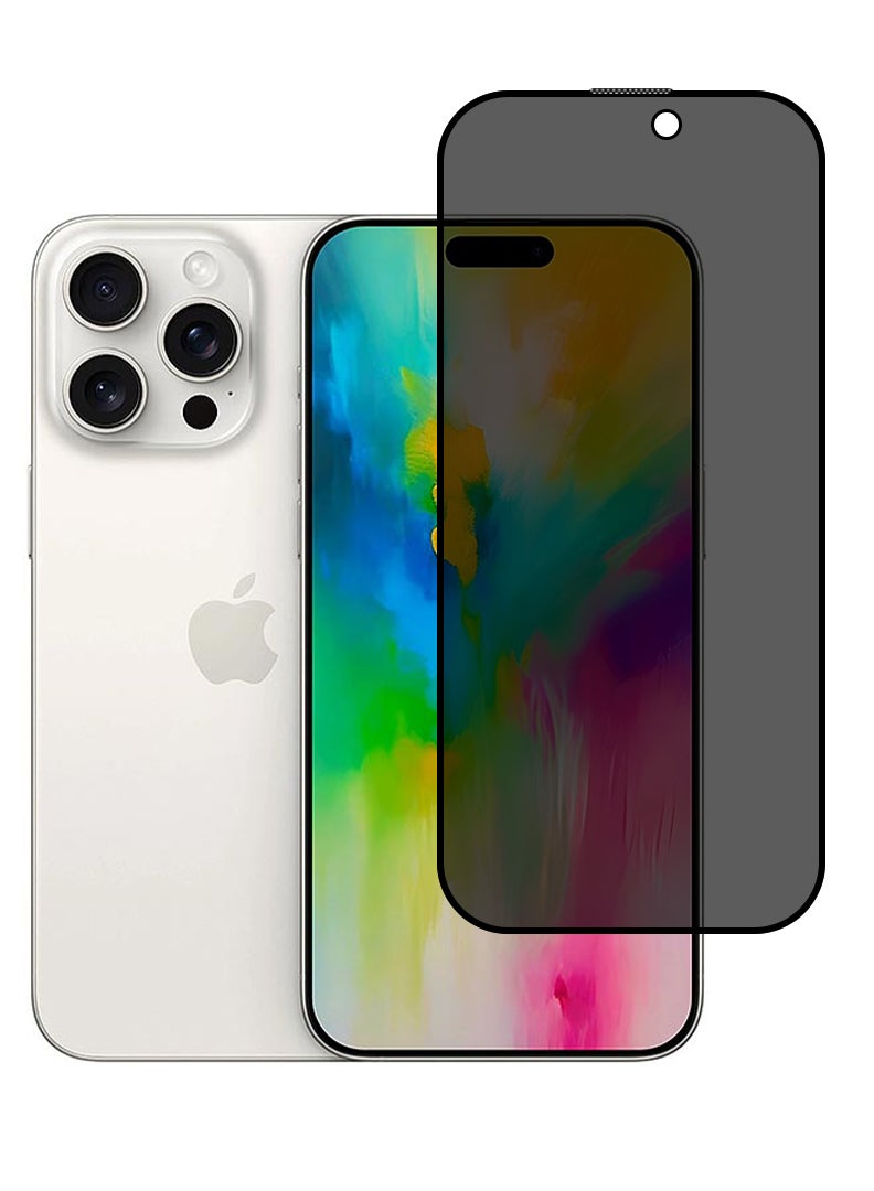 Theodor Tempered Glass Screen Protector With 9H hardness For APPLE IPHONE 16 PRO Privacy 6.3 - Image 1