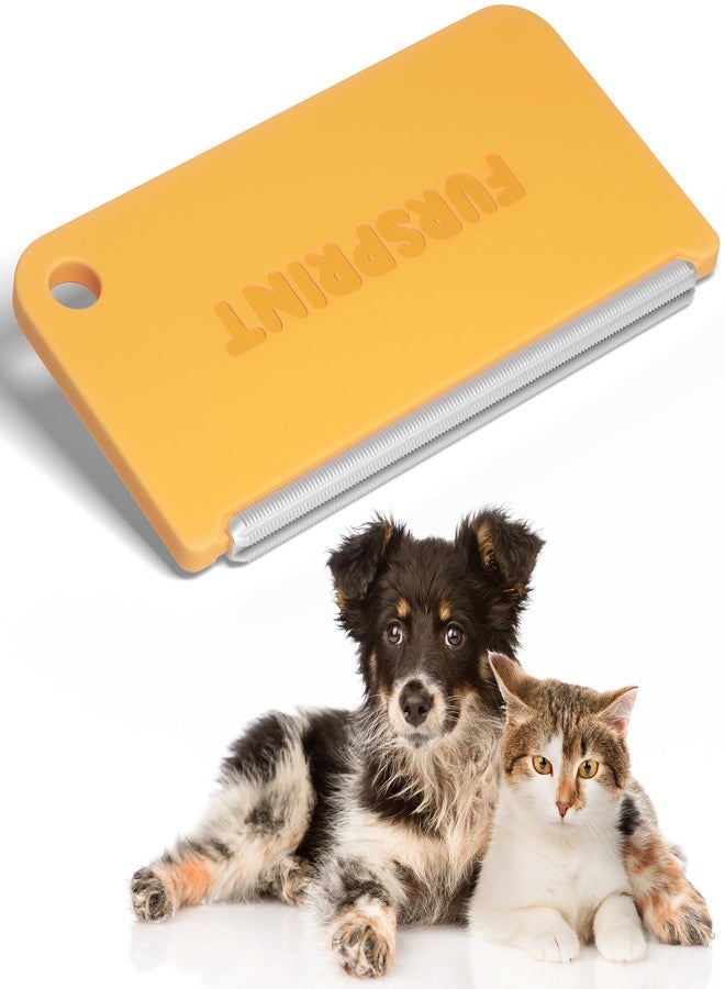 Fursprint Mini Tool: Pocket-Sized Dog Hair Remover with Multi-Fabric Edge - Value Brand by Uproot Cleaner Pro Pet Hair Remover - Perfect for Clothes, Tight Spots, & Car Interior - Image 1