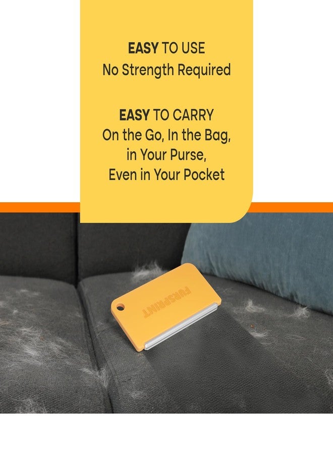 Fursprint Mini Tool: Pocket-Sized Dog Hair Remover with Multi-Fabric Edge - Value Brand by Uproot Cleaner Pro Pet Hair Remover - Perfect for Clothes, Tight Spots, & Car Interior - Image 4