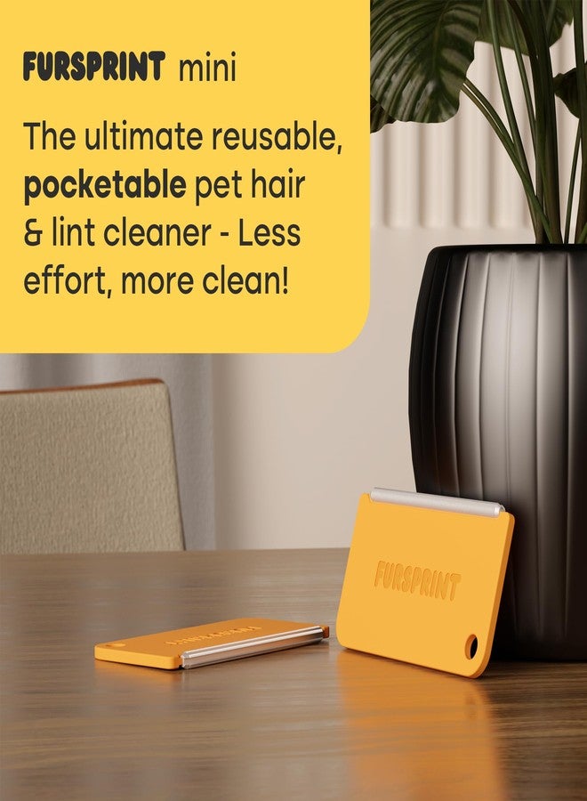 Fursprint Mini Tool: Pocket-Sized Dog Hair Remover with Multi-Fabric Edge - Value Brand by Uproot Cleaner Pro Pet Hair Remover - Perfect for Clothes, Tight Spots, & Car Interior - Image 2