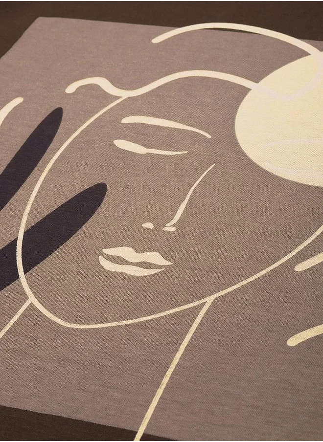 Dillinger Oversized Girl Graphic Print T-Shirt by Styli