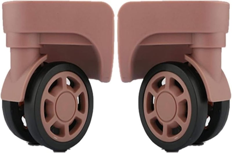 Rose Golden Luggage Wheels Replacement Set of 2 Spinner Mute Wheels W235 Size - Image 1