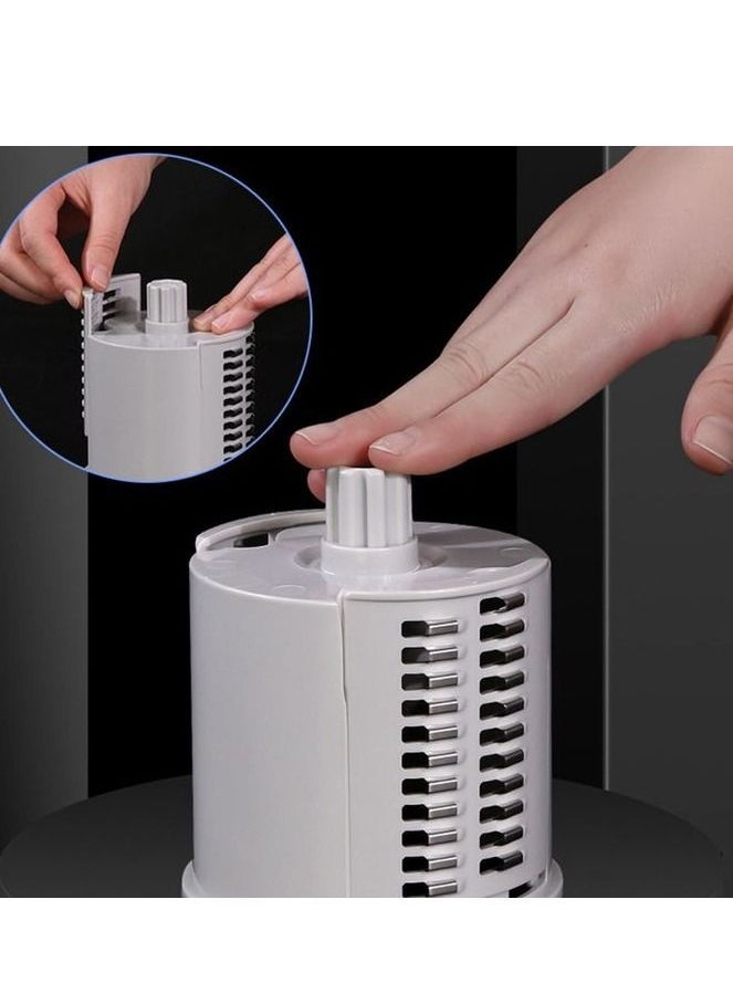 Multifunctional Vegetable Cutter Chopper Rotary Cheese Grater 3-in-1 Shredder Slicer Grinder Salad Maker Machine with Stainless Steel Roller Blades for Vegetable Fruit Nut  - Image 4