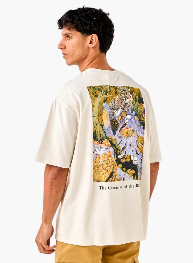 اس بي كاركترز تيشيرت بياقة دائرية وطبعات برسومات وأكمام قصيرة - Image 1