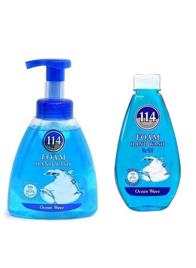 114 Amatoury Hand Wash Ocean Wave - 400ML+300ML - Image 1