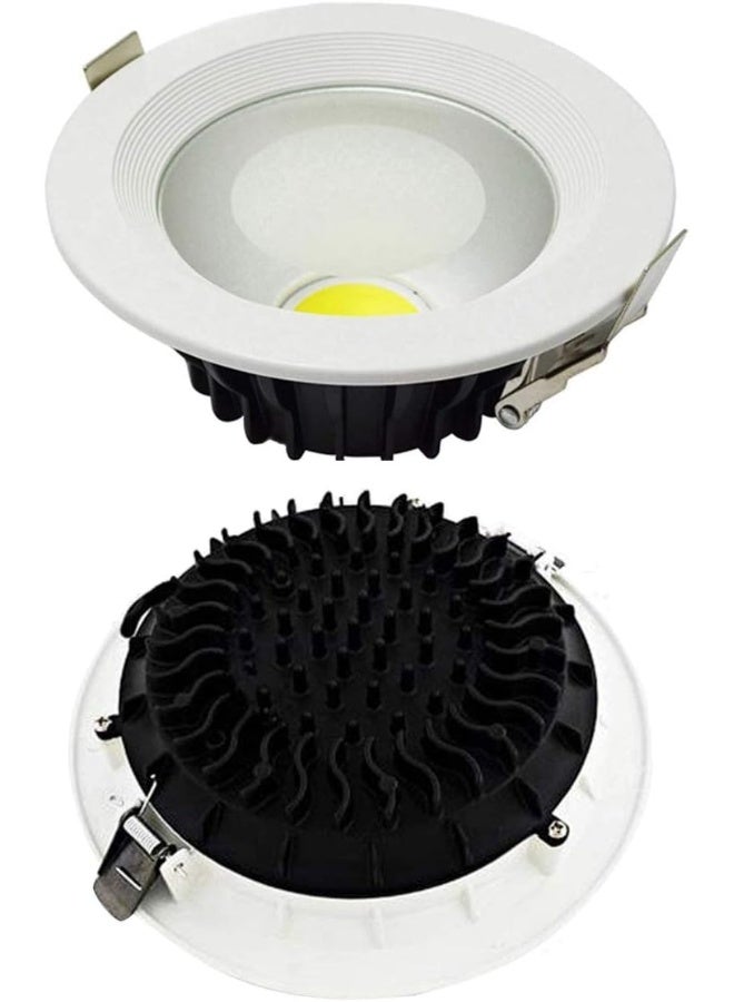 Rr Lighting Led Ceiling Down Lights Cob Concealed 230Vac Indoor Round Energy Saving 80 Lumen/Per Watts Soft Light With No Uv Suitable For Home Dining Living Office Warm White 2700K 30W - Image 1