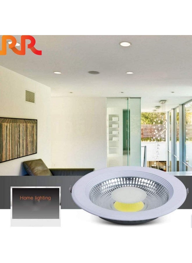 Rr Lighting Led Ceiling Down Lights Cob Concealed 230Vac Indoor Round Energy Saving 80 Lumen/Per Watts Soft Light With No Uv Suitable For Home Dining Living Office Warm White 2700K 30W - Image 4