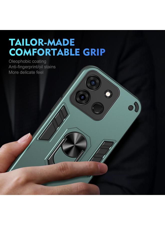S-TOP Case For Infinix Smart 7 India Shockproof Metal Ring Holder Phone Case - Image 5