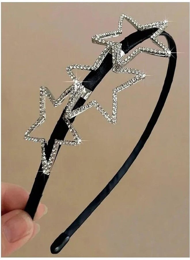 EvoNest Crystal Stars Rhinestone Headband, Fashion Hair Accessory for Girls (4 Years) - Image 4