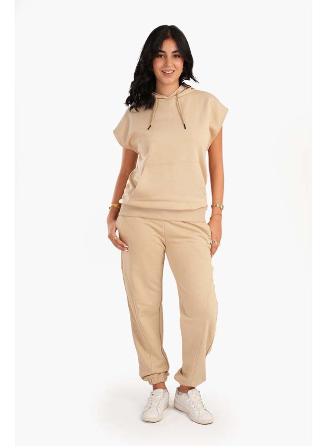 Carina Lounge Hoodie with Cap Sleeves - Image 1