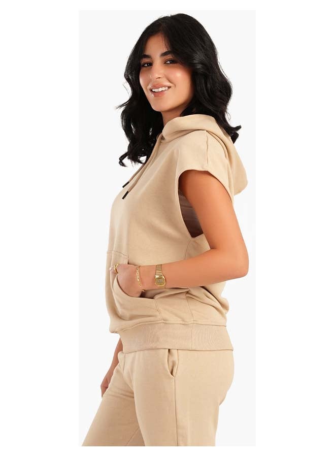 Carina Lounge Hoodie with Cap Sleeves - Image 2