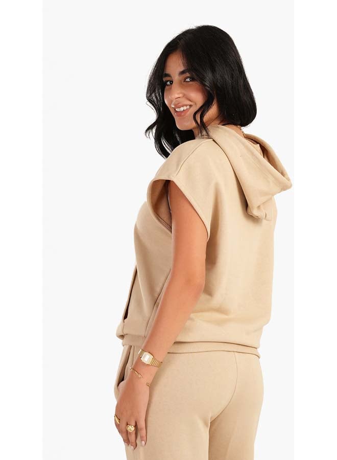 Carina Lounge Hoodie with Cap Sleeves - Image 3