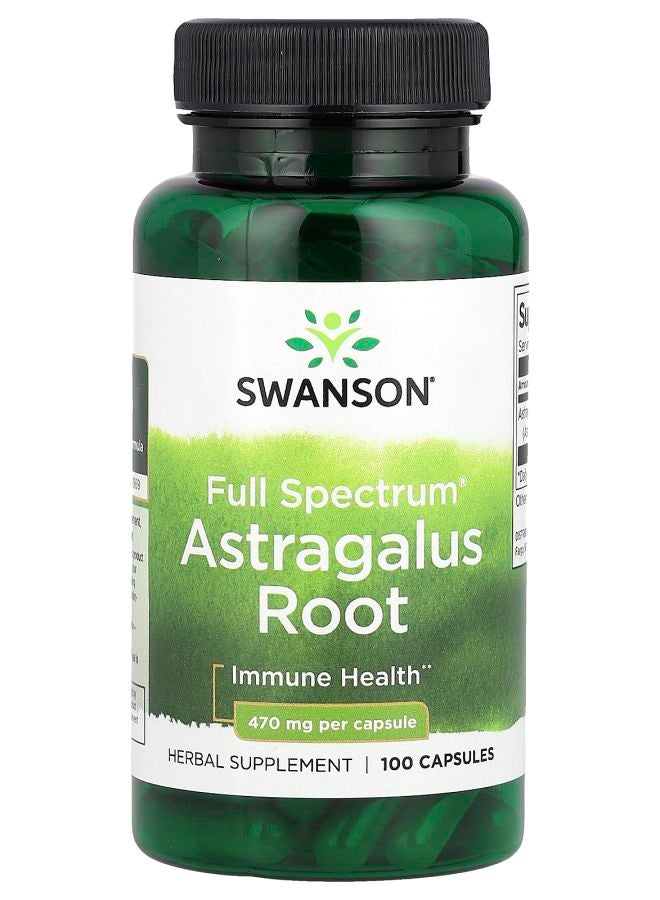 Full Spectrum® Astragalus Root 470 mg 100 Capsules