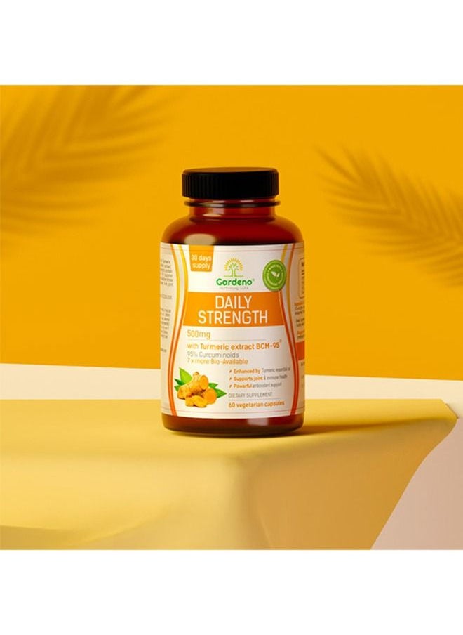 Gardeno Turmeric Curcumin with BCM 95, Superior Absorption Ultra Potent Formula with 95% Curcuminoids for Healthy Inflammatory Response, Immune, Liver & Joint Health - 60 Veg Caps  - Image 3