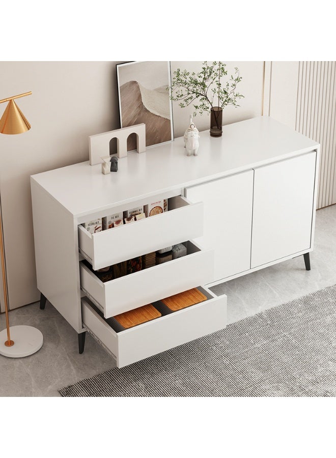 CityRiya-Long Storage Cabinet, Coffee Corner Table, 140CM Buffet Sideboard Cabinet, Kitchen Coffee Bar Cabinet with Shelves, Large Cupboard, Entryway Console Table for Home Office, TV Stand (White) - Image 4