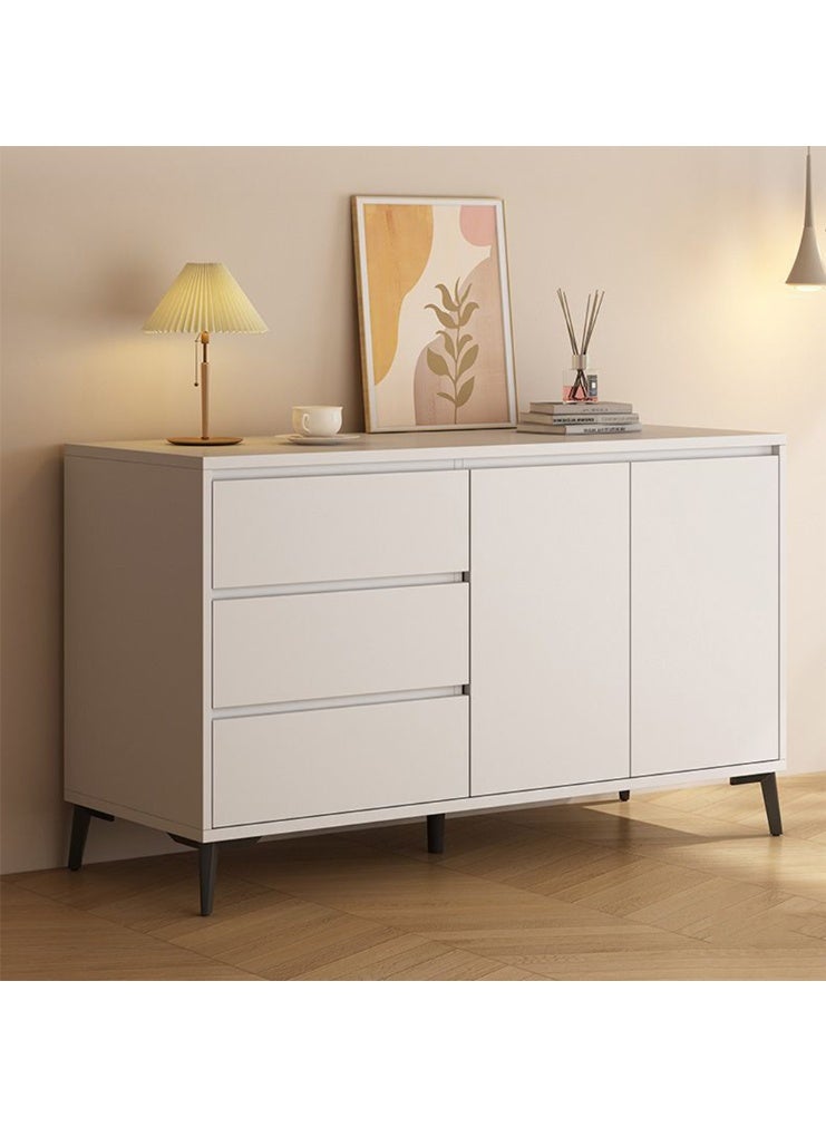 CityRiya-Long Storage Cabinet, Coffee Corner Table, 140CM Buffet Sideboard Cabinet, Kitchen Coffee Bar Cabinet with Shelves, Large Cupboard, Entryway Console Table for Home Office, TV Stand (White) - Image 3