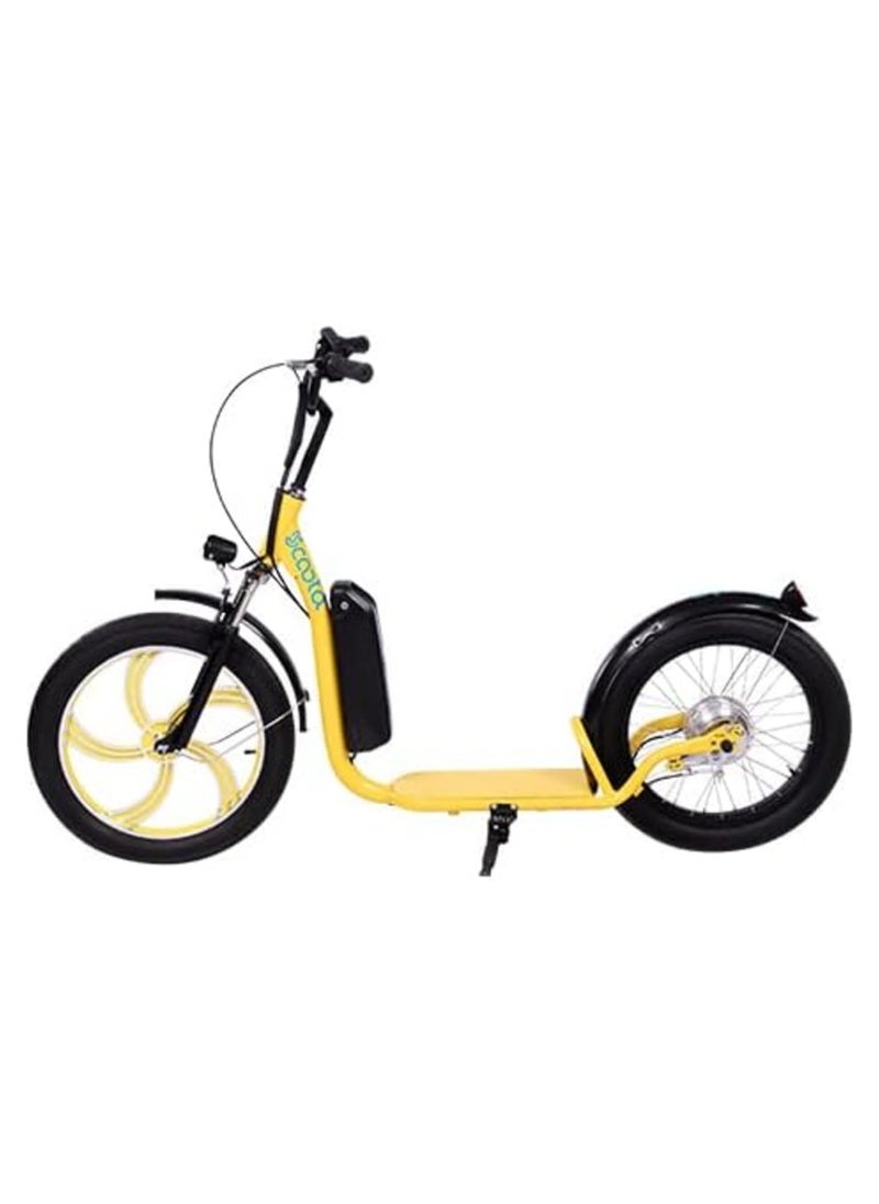 Glide - Glide 350W High-Speed Electric Kick Scooter with LED, Yellow - Image 1