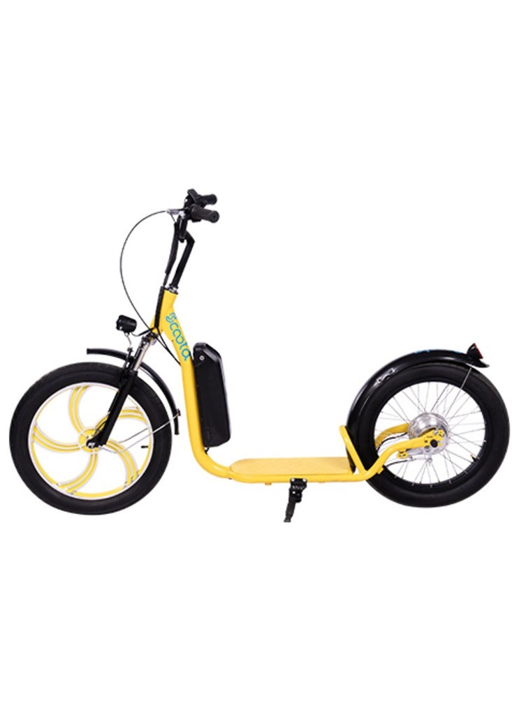 Glide - Glide 350W High-Speed Electric Kick Scooter with LED, Yellow - Image 1