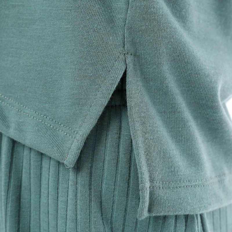 Defy's Women's Slit Detail Long Sleeve T-Shirt