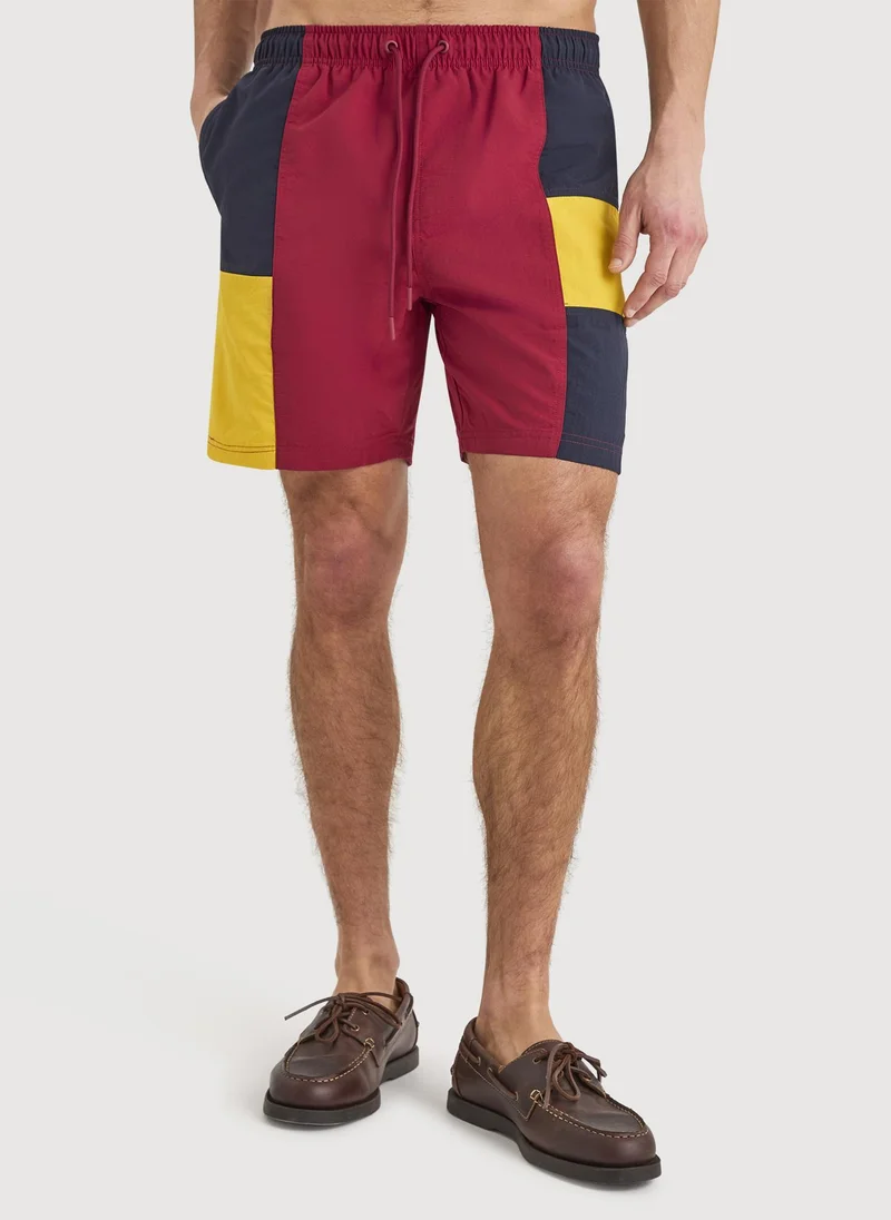 Men Swim Shorts for Poolside, Beach and Holiday Wear - Red