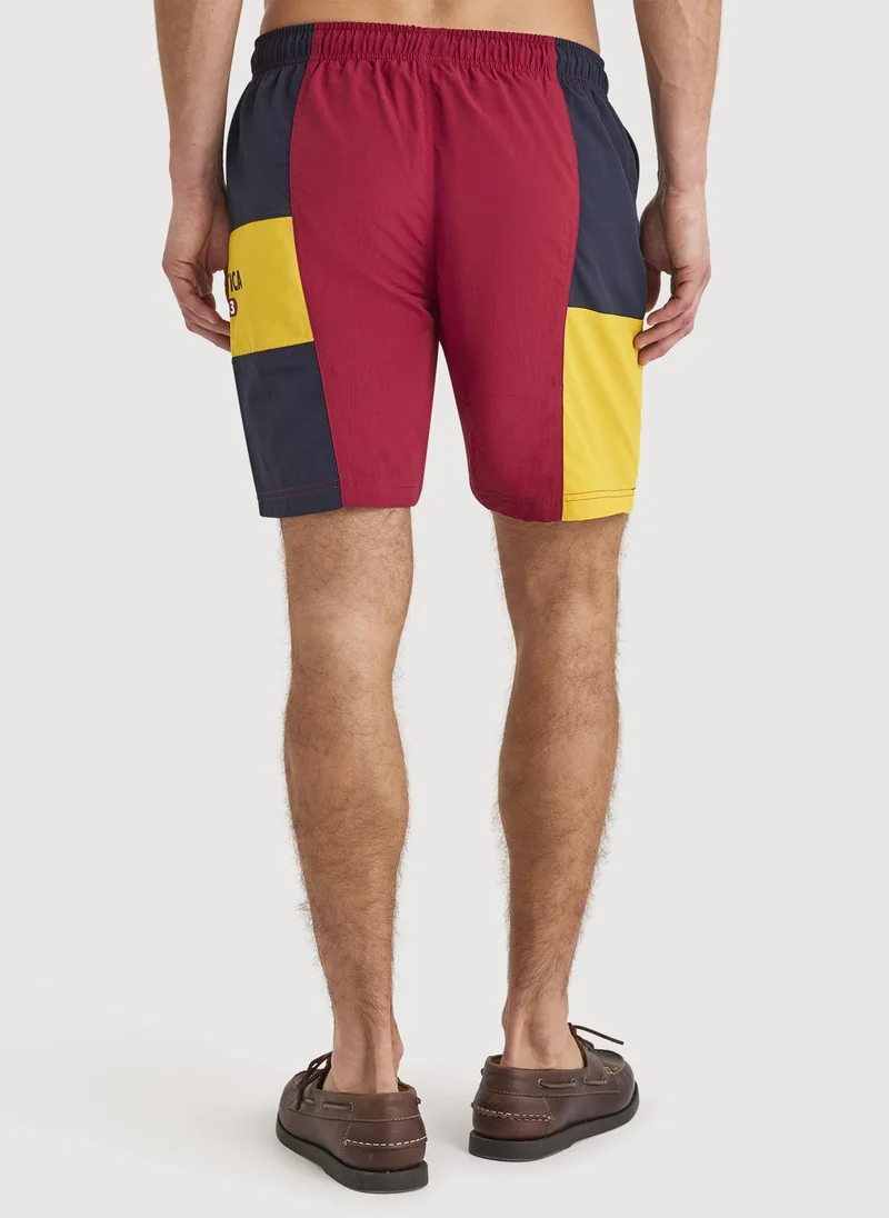 نوتيكا Men Swim Shorts for Poolside, Beach and Holiday Wear - Red