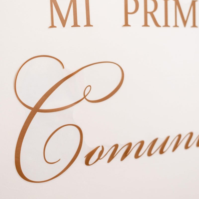 Capiont Caption God Bless Decal - Golden Baptism First Communion Party Decorations, God Bless Baptism Balloon Arch Decal for Boys Girls - Image 4