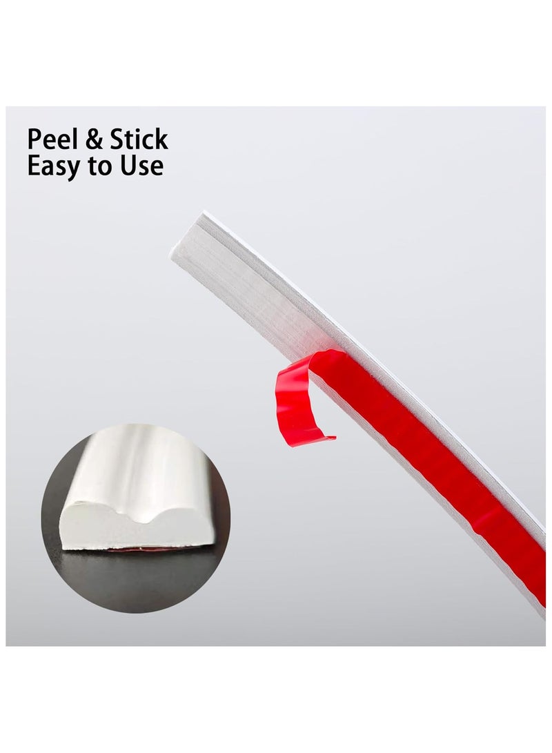 TriMold Peel and Stick Chair Rail Molding, Self-Adhesive Wall Trim for Home Decoration for Wall Protection, 3 m x 2.3 cm