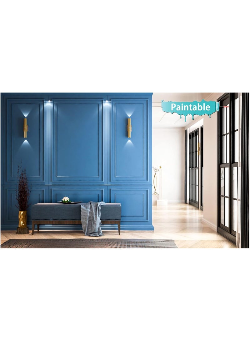 TriMold Peel and Stick Chair Rail Molding, Self-Adhesive Wall Trim for Home Decoration for Wall Protection, 3 m x 2.3 cm