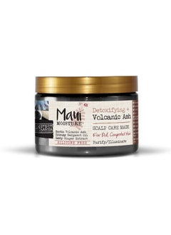 MAUI MOISTURE Maui Moisture Detoxifying Volcanic Ash Scalp Care Mask, Coconut, 12 Ounce  - Image 1