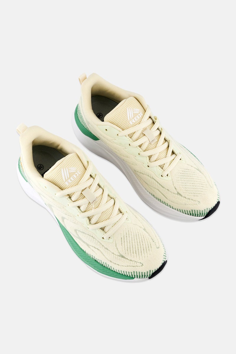 RBX Women Lace Up Running Shoes, Beige - Image 4