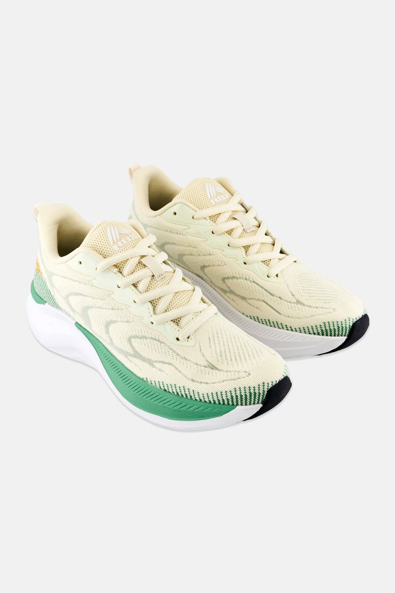 RBX Women Lace Up Running Shoes, Beige - Image 1