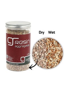 Graffiti Resin Terrazzo Grade Small Marble Stone Dark Beige 1.5 KG Decorative Aggregate for Countertops  - Image 1