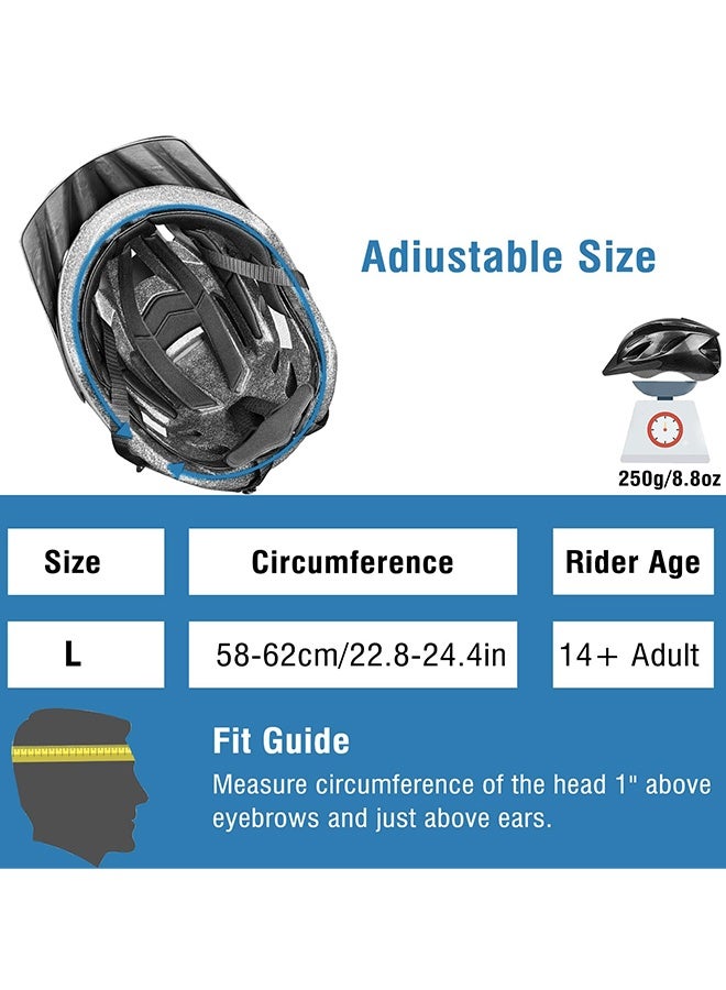 Generic Adult Bike Helmet for Women & Men, Road Bike Helmet, Size 58-62 cm for Riders, Adjustable Dial & Straps, Lightweight Durable Bicycle Helmet  - Image 2