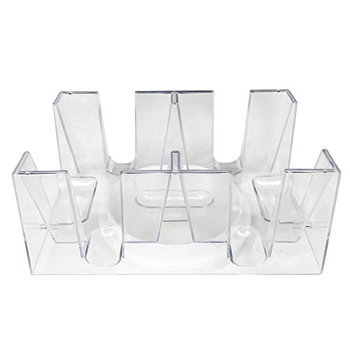 Yuanhe 6 Deck Revolving Rotating Canasta Playing Card Tray - Image 3