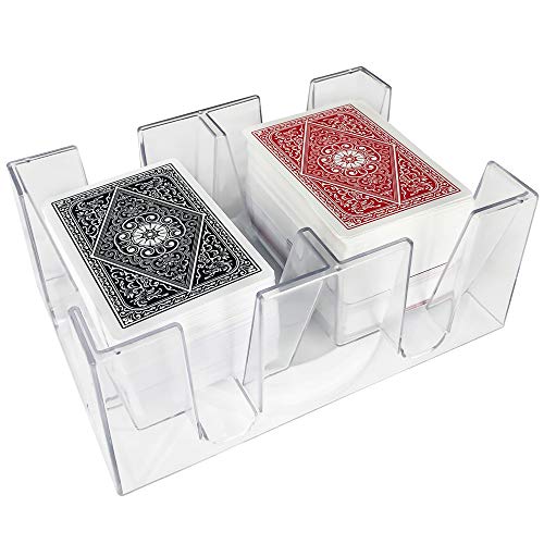 Yuanhe 6 Deck Revolving Rotating Canasta Playing Card Tray - Image 2