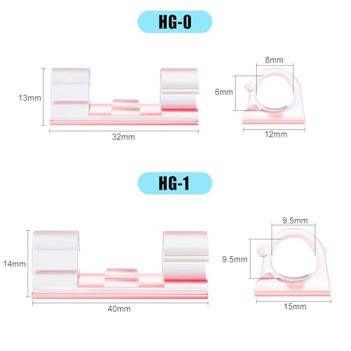 XHF 50pcs Medium Self Adhesive Cable Clips Clear,Wire Clips Cable Management Wire Organizer Cord Holder for Under Desk, Car, Wall, TV PC Ethernet Cable - Image 3