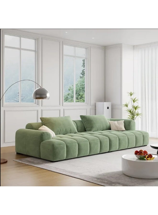 Poppins Home Elegant 3-Seat Sectional Sofa â€“ Modern Fabric Couch for Comfortable Living (Mint Green)  - Image 1