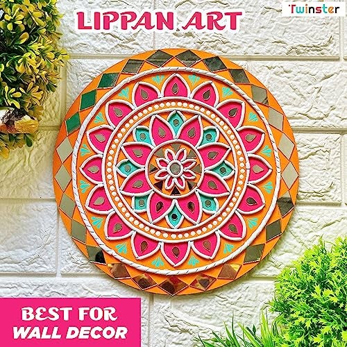 twinster Mirror for Craft Work 4 Big Size Mirror 100 Pieces Each and 6 Small Mirror 200 Pieces Each Lippan Art Materials Kit Mirrors DIY Best Mirror Kit for Art and Craft? - Image 4
