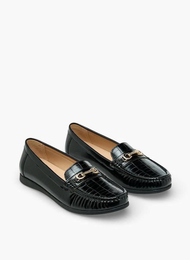 Flora Bella By Shoexpress Flora Bella Women Textured Slip-On Loafers - Image 1