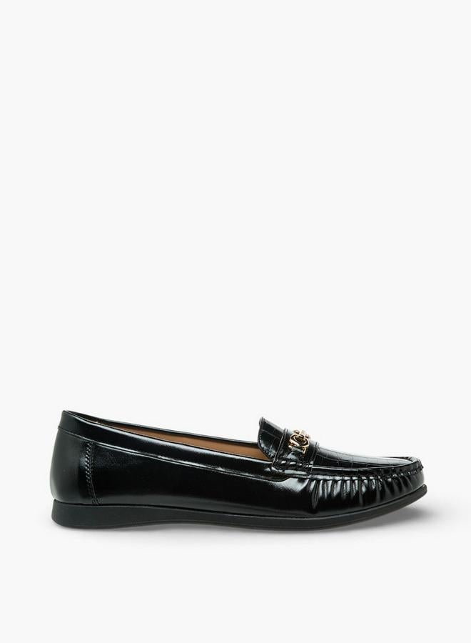 Flora Bella By Shoexpress Flora Bella Women Textured Slip-On Loafers - Image 3
