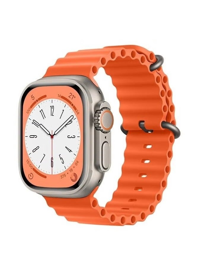 ألترا ساعة ذكية سلسلة 2 ULTRA مقاس 2.01 بوصة بشاشة كاملة تعمل بنظامي Android و IOS سريعة الاستجابة وتدعم نظام تحديد المواقع العالمي (GPS) مع 3 أساور - Image 1