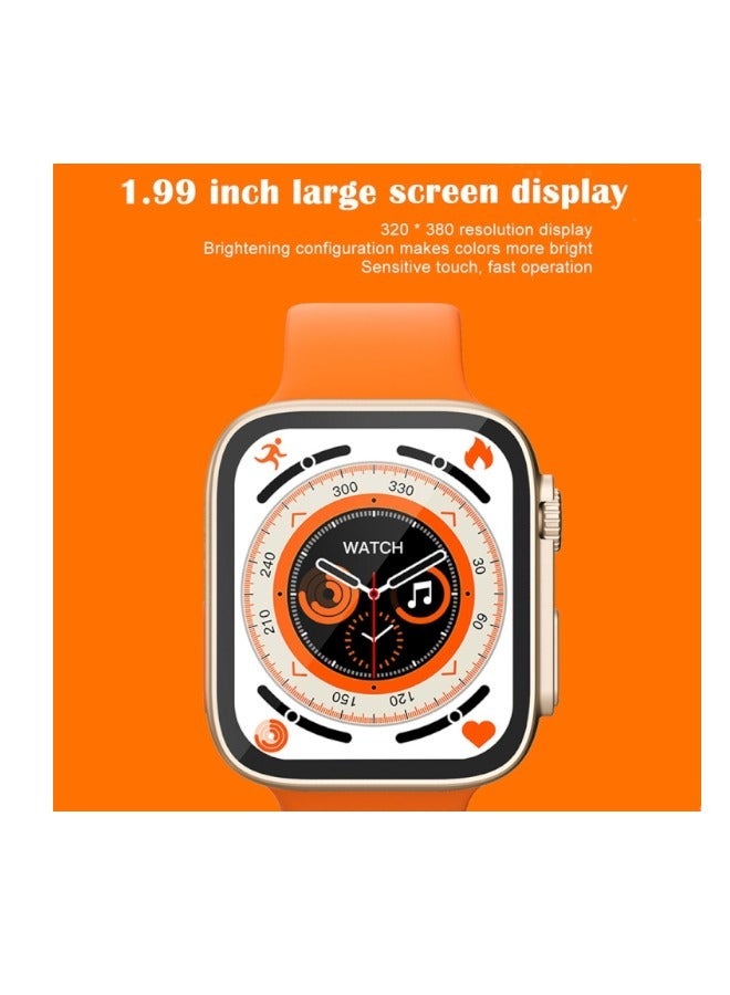 ألترا ساعة ذكية سلسلة 2 ULTRA مقاس 2.01 بوصة بشاشة كاملة تعمل بنظامي Android و IOS سريعة الاستجابة وتدعم نظام تحديد المواقع العالمي (GPS) مع 3 أساور - Image 3