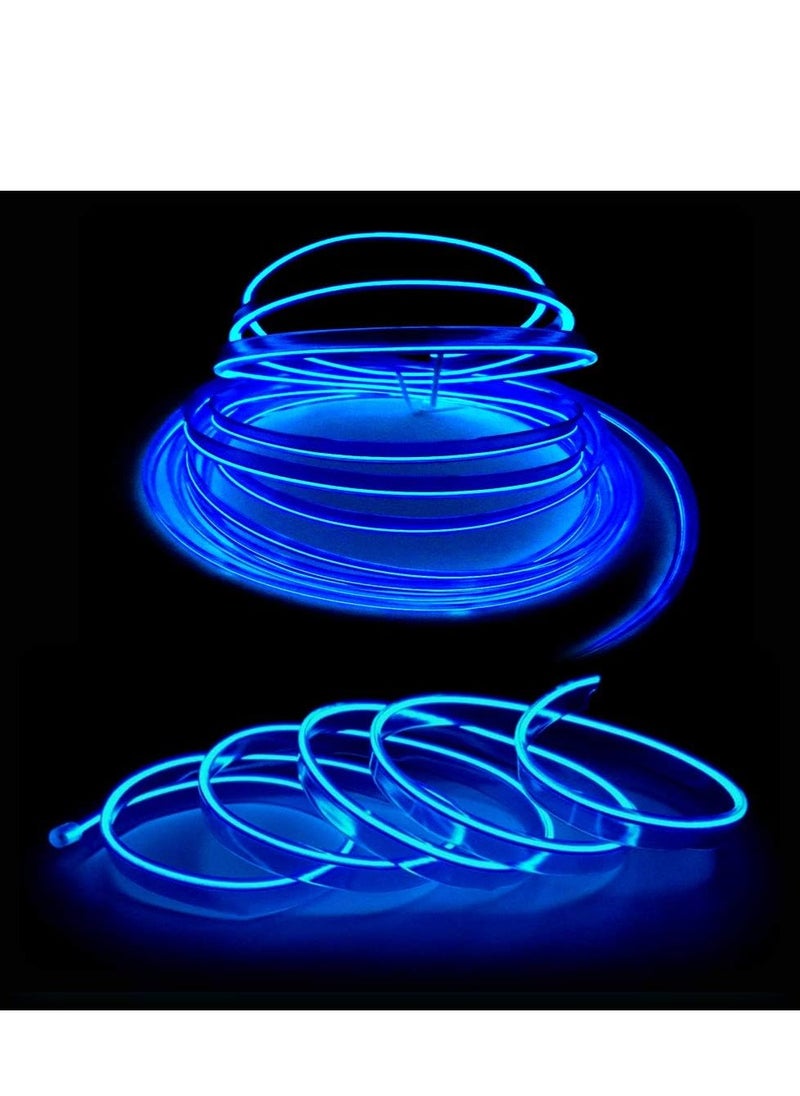 Generic Flexible Neon Glow Car Wire Decor Light(5M ,Blue)  - Image 3